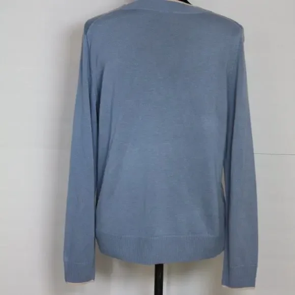 Brooks Brothers Silk Cashmere Blend V-Neck Sweater Size XL - Picture 6 of 9